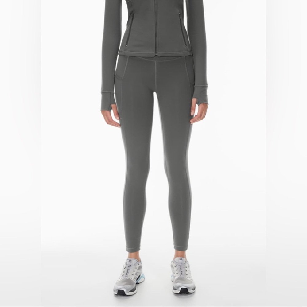ARITZIA TnaLIFE Trace Hi-Rise Legging in Coal Grey - S